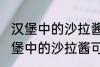 汉堡中的沙拉酱可以用炼乳代替吗 汉堡中的沙拉酱可不可以用炼乳代替