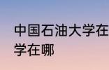 中国石油大学在哪个城市 中国石油大学在哪