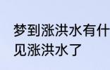 梦到涨洪水有什么兆头 睡觉的时候梦见涨洪水了
