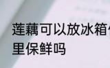莲藕可以放冰箱保鲜吗 莲藕能放冰箱里保鲜吗