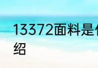 13372面料是什么意思 13372面料介绍