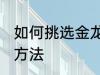 如何挑选金龙鱼幼仔 挑选金龙鱼幼仔方法