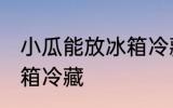 小瓜能放冰箱冷藏吗 小瓜能不能放冰箱冷藏
