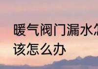 暖气阀门漏水怎么处理 暖气阀门漏水该怎么办