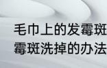 毛巾上的发霉斑怎么洗掉 毛巾上的发霉斑洗掉的办法