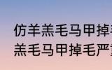 仿羊羔毛马甲掉毛严重怎么处理 仿羊羔毛马甲掉毛严重如何处理