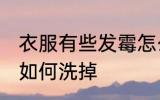 衣服有些发霉怎么洗掉 衣服有些发霉如何洗掉