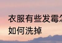 衣服有些发霉怎么洗掉 衣服有些发霉如何洗掉