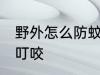 野外怎么防蚊子叮咬 野外如何防蚊子叮咬