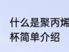 什么是聚丙烯材料水杯 聚丙烯材料水杯简单介绍
