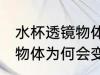 水杯透镜物体为什么是变长 水杯透镜物体为何会变长