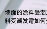 墙面的涂料受潮发霉怎么办 墙面的涂料受潮发霉如何处理