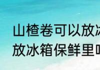 山楂卷可以放冰箱保鲜里吗 山楂卷能放冰箱保鲜里吗